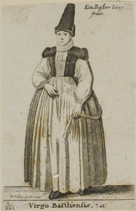 Basel Woman by Wenceslaus Hollar