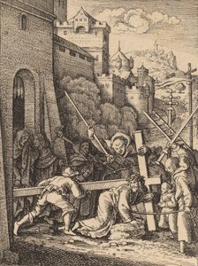 Carrying the Cross by Wenceslaus Hollar
