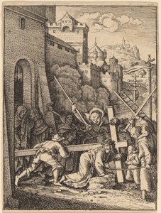 Carrying the Cross by Wenceslaus Hollar