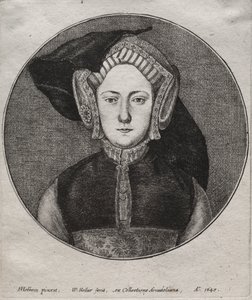Catherine of Aragon by Wenceslaus Hollar