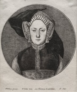 Catherine of Aragon by Wenceslaus Hollar