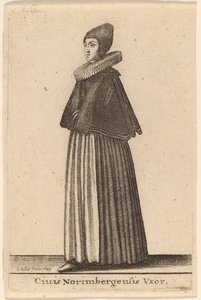 Citizen of Nuremberg and His Wife by Wenceslaus Hollar
