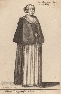 Ciuis Pragensis Filia by Wenceslaus Hollar
