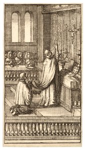 Elevation of the Host by Wenceslaus Hollar