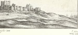 View of Dover Castle by Wenceslaus Hollar