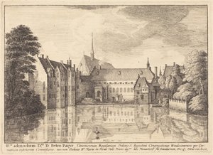 Groenendael Abbey by Wenceslaus Hollar