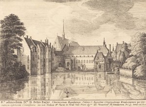 Groenendael Abbey, 1647 by Wenceslaus Hollar