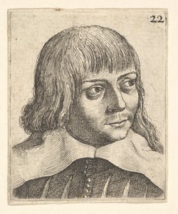 Head of a Young Man, Turned Slightly to Right, 1625-77 by Wenceslaus Hollar
