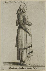 Hungarian Woman by Wenceslaus Hollar