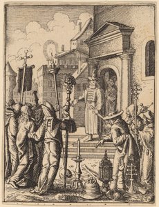 Jesus before Pilate by Wenceslaus Hollar