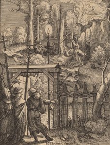 Jesus on the Mount of Olives by Wenceslaus Hollar