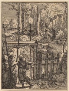 Jesus on the Mount of Olives by Wenceslaus Hollar