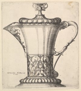 Jug with wide spout by Wenceslaus Hollar