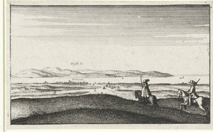 Landscape with View of the Isle of Wight by Wenceslaus Hollar