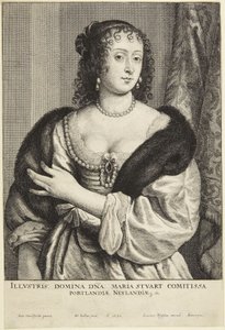 Mary Stuart by Wenceslaus Hollar