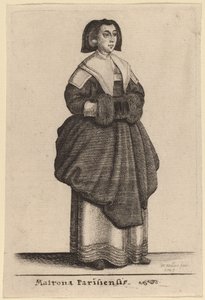 Matrona Parisiensis by Wenceslaus Hollar