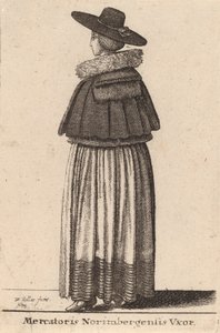 Mercatoris Norimbergensis Vxor by Wenceslaus Hollar