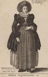 Mulier Argentinensis by Wenceslaus Hollar