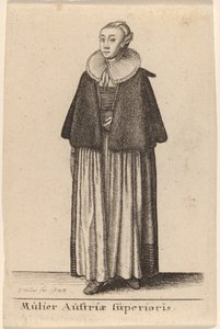 Woman of Upper Austria by Wenceslaus Hollar