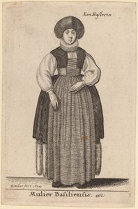 Mulier Basiliensis by Wenceslaus Hollar