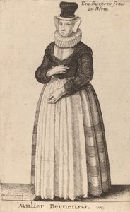 Bernese Woman by Wenceslaus Hollar