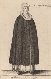Mulier Danica by Wenceslaus Hollar