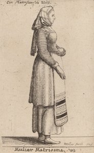 Mulier Matrisana, 1649 by Wenceslaus Hollar