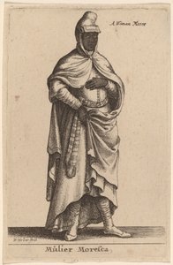 Moorish Woman by Wenceslaus Hollar