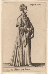 Persian Woman by Wenceslaus Hollar