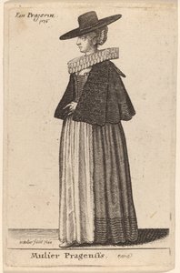 Mulier Pragensis by Wenceslaus Hollar