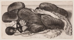 Still Life with Muffs, Gloves, and Scarves by Wenceslaus Hollar