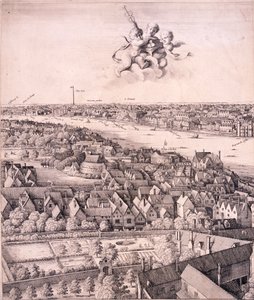 Panoramic View of London by Wenceslaus Hollar