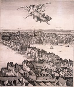 Panoramic View of London by Wenceslaus Hollar