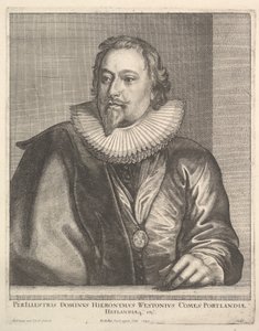 Richard Weston, Earl of Portland by Wenceslaus Hollar