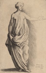 Standing Figure by Wenceslaus Hollar