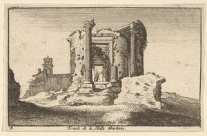 Temple of the Tiburtine Sybil by Wenceslaus Hollar