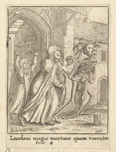 The Abbess, from the Dance of Death by Wenceslaus Hollar
