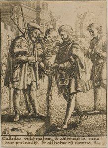 The Advocate and Death by Wenceslaus Hollar