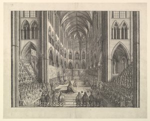 The Coronation of King Charles II in Westminster Abbey, April 23, 1661 (from John Ogilby