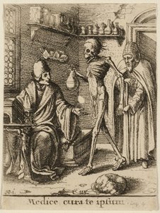 The Doctor and Death by Wenceslaus Hollar