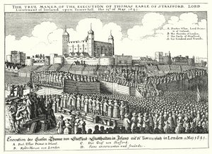 The Execution of Thomas Wentworth, 1st Earl of Strafford, 1641