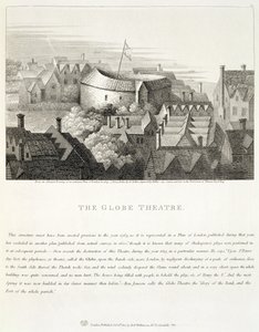 The Globe Theatre, c.1647, published by Robert Wilkinson, London, 1810