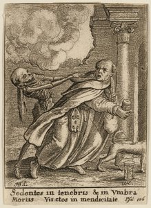 The Monk and Death by Wenceslaus Hollar