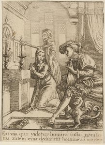 The Nun and Death by Wenceslaus Hollar