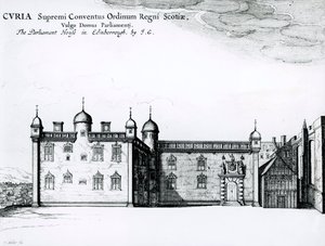 The Parliament House in Edinburgh by Wenceslaus Hollar