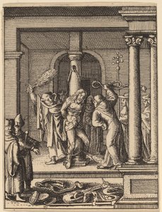 The Scourging by Wenceslaus Hollar
