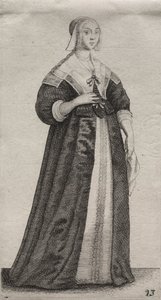 The Several Habits of English Women, from the Nobility to the Country Women by Wenceslaus Hollar