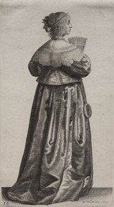 The Woman with a Fan and Mirror