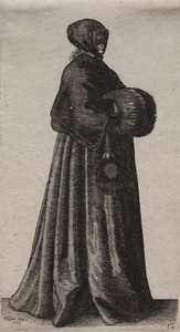 The Woman with Mask, Hood and Muff