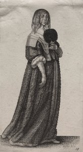 The Veiled Woman by Wenceslaus Hollar